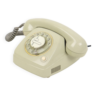 Téléphone rtt type 72b gris abs plastique années 1970