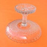 1930s Standing cut Transparent glass Scalloped décor Shower foot ...