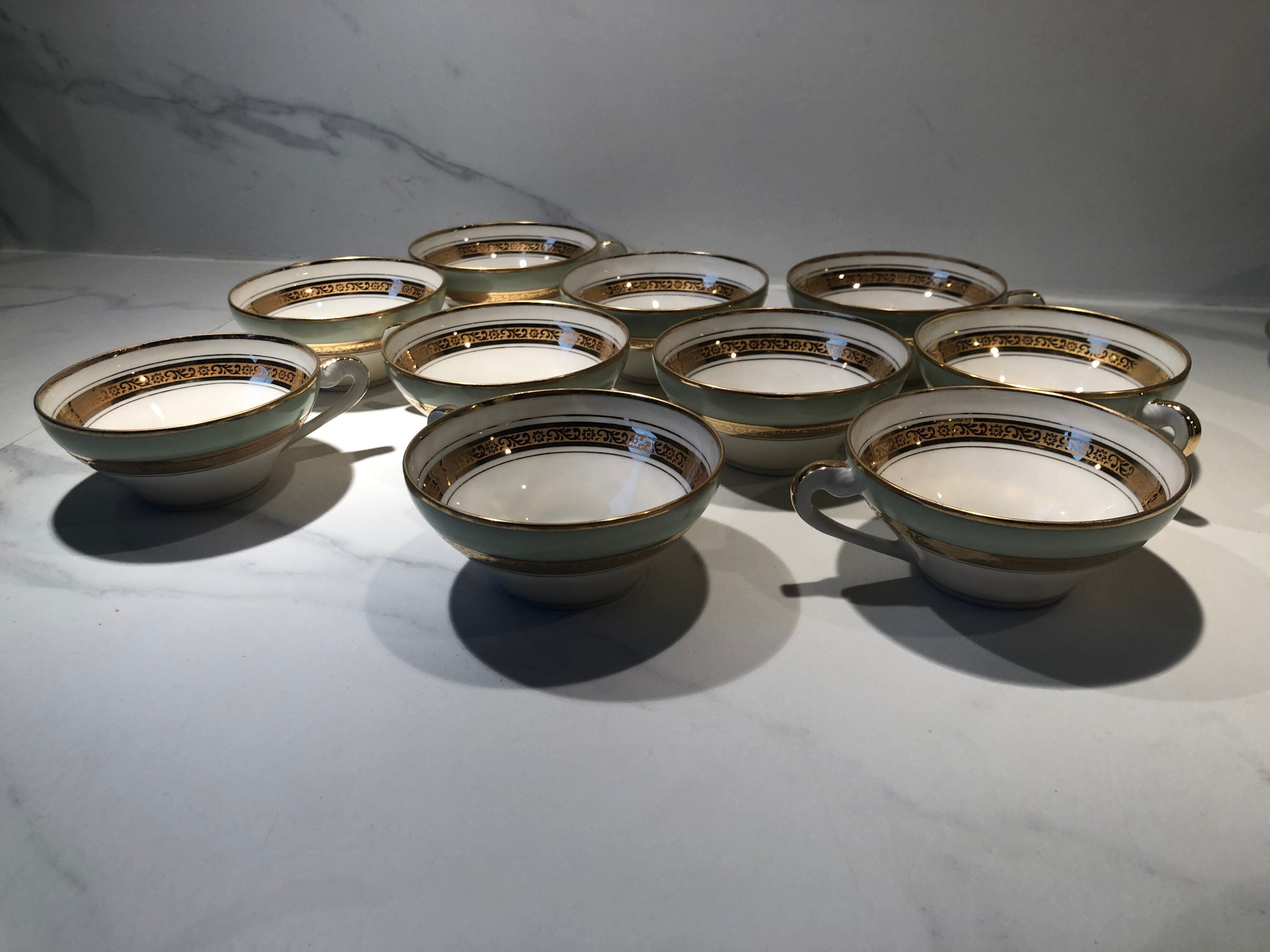 Vintage coffee tea service 10 cups Limoges