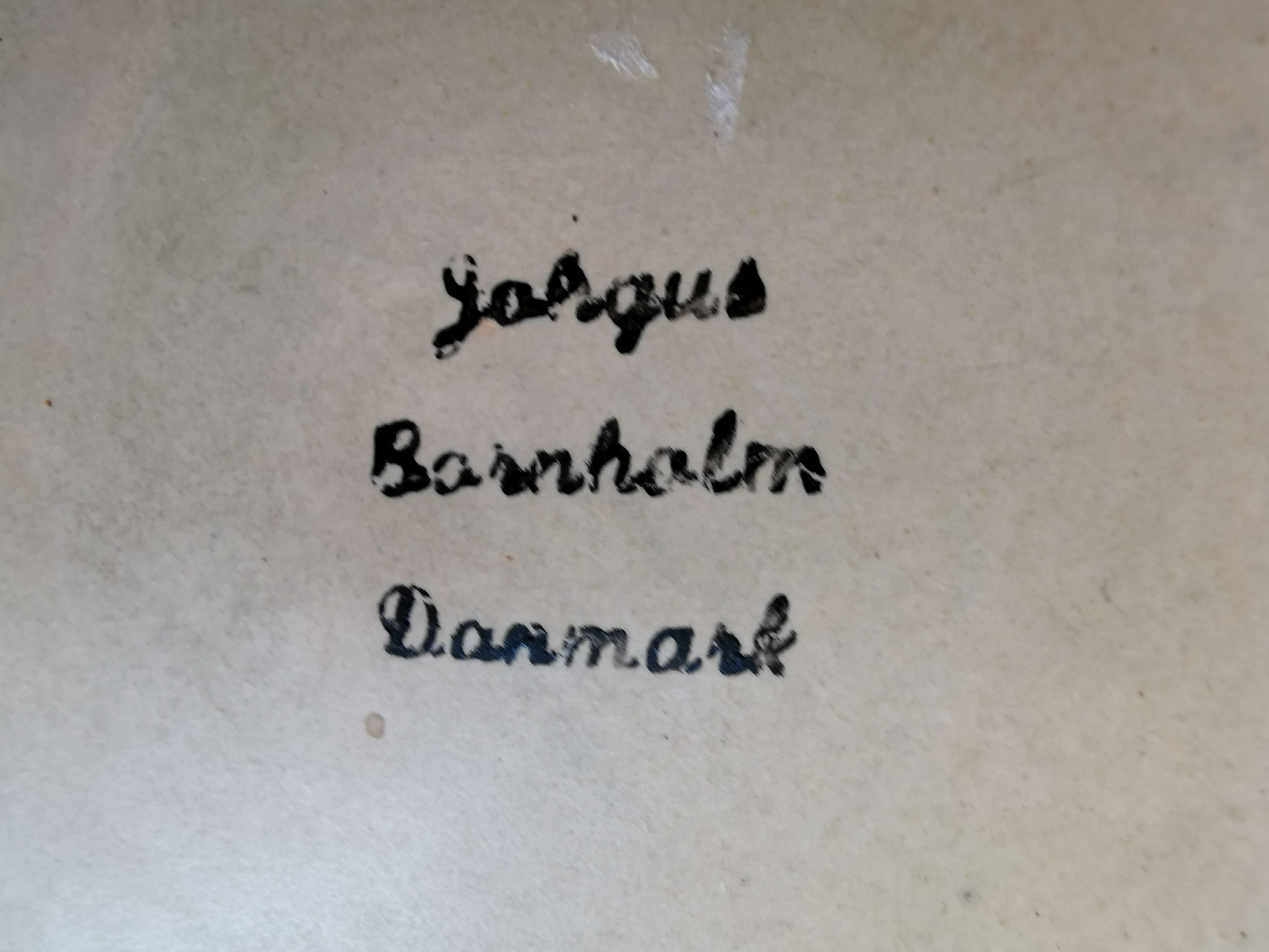 Ceramic vase from Danish Johgus, estimated 1960s-70s