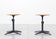 Friso Kramer two cirkel Ahrend swivel stools, 1960s