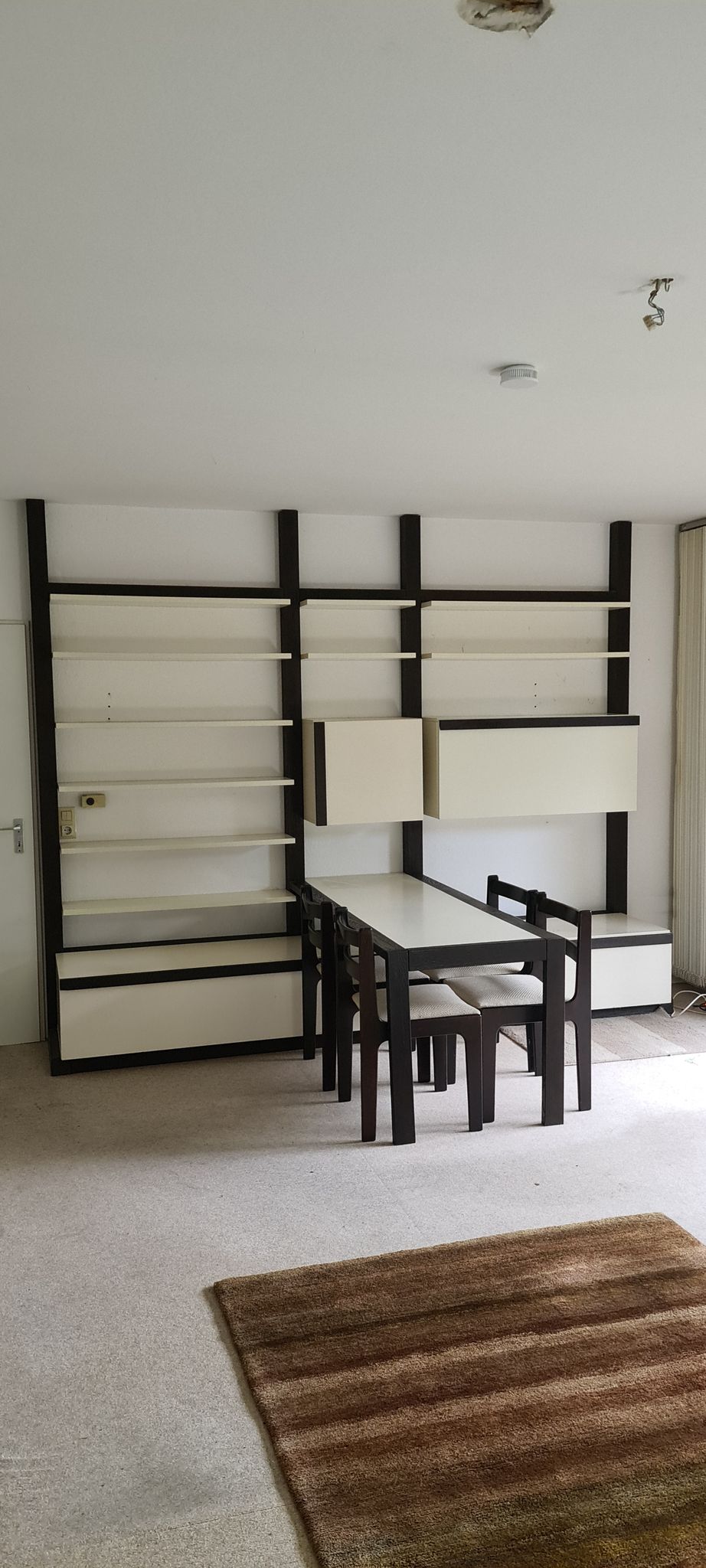 Vintage 70s wall unit and table "Neveada" bj J Penetenrieder