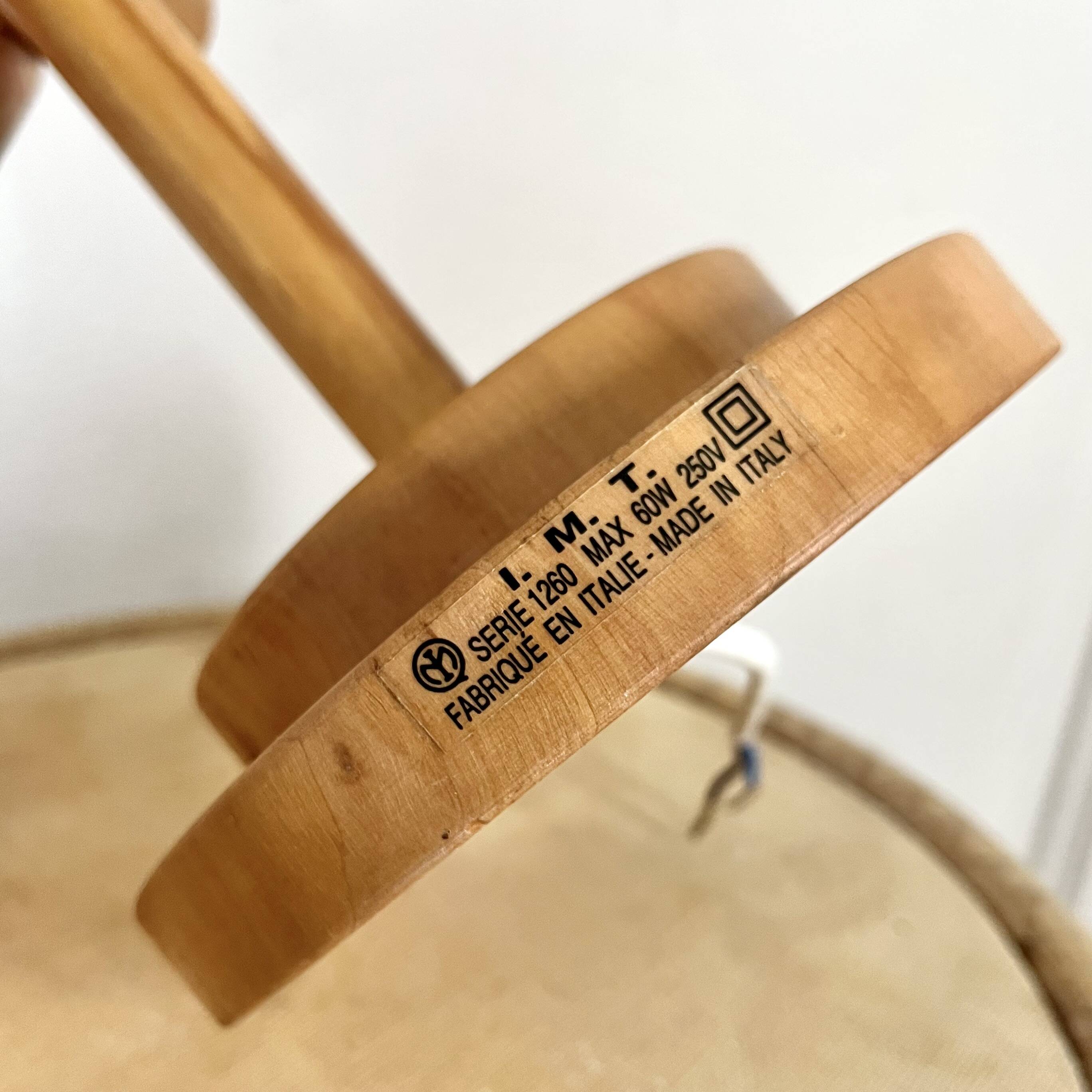 Wooden wall light Italy IMT 80s