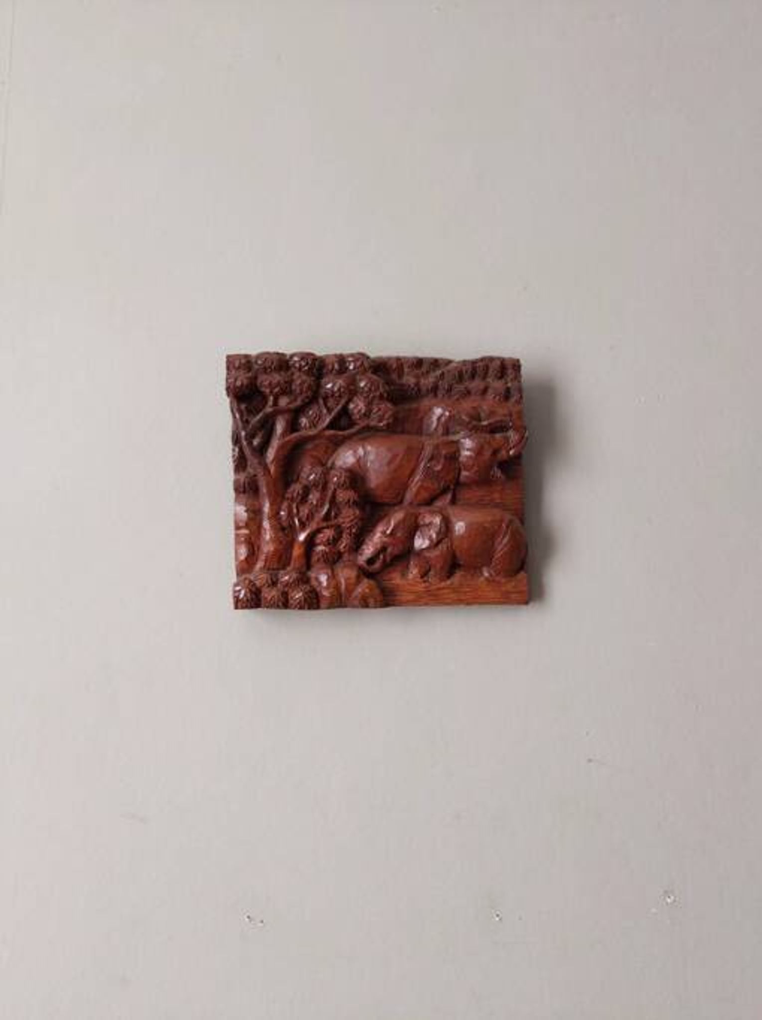 Wooden wall sculpture African art handcrafted ethnic tribal decoration