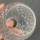 Lot de 5 verre taillé suspensions vers 1960/70