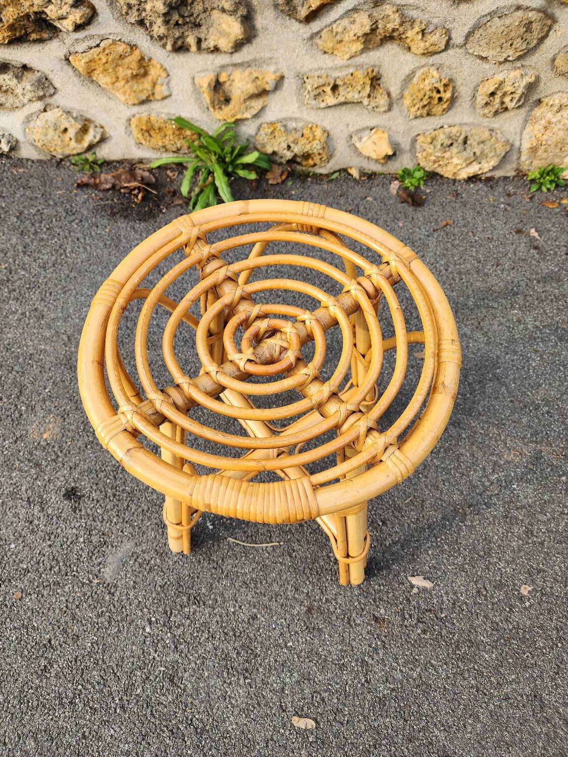 Rattan stool