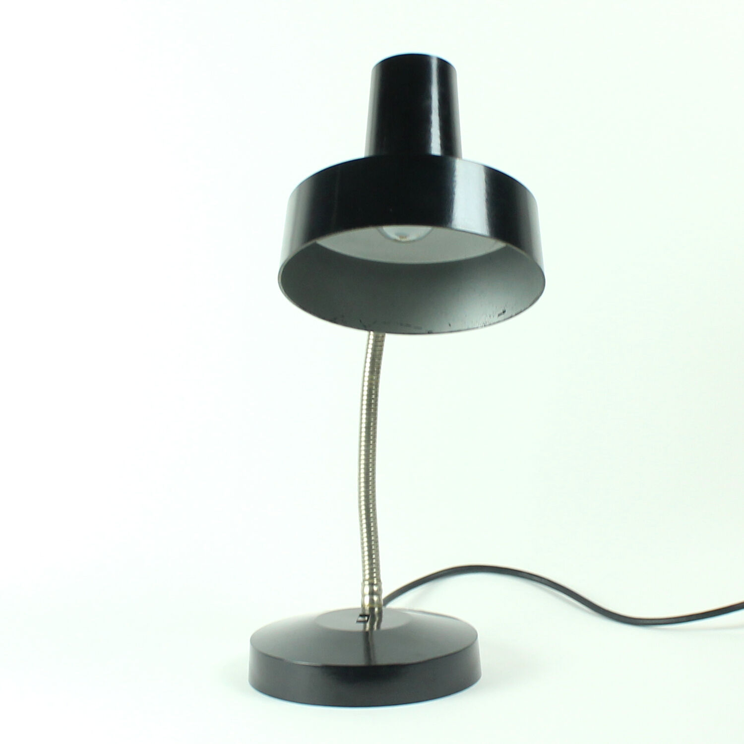 Table lamp in black bakelite and metal by Elektrosvit, Szechoslovakia, 1970