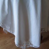 Old tablecloth and 12 towels