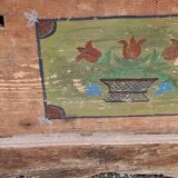 Alsatian polychrome wedding chest eighteenth -nineteenth century