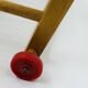 Chaise haute poupée vintage en bois transformable trotteur