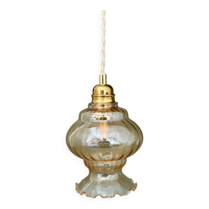 suspension globe vintage - verre