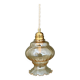 Vintage amber glass globe pendant light