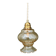 Vintage amber glass globe pendant light
