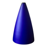 Lampe moderniste années 80 90 bleu cobalt bleu klein Verre de Vianne