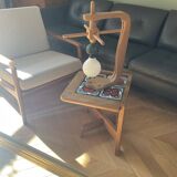 Guillerme and Chambron Lamp blonde oak series your house 1950s