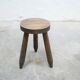 Vintage wooden tripod stool