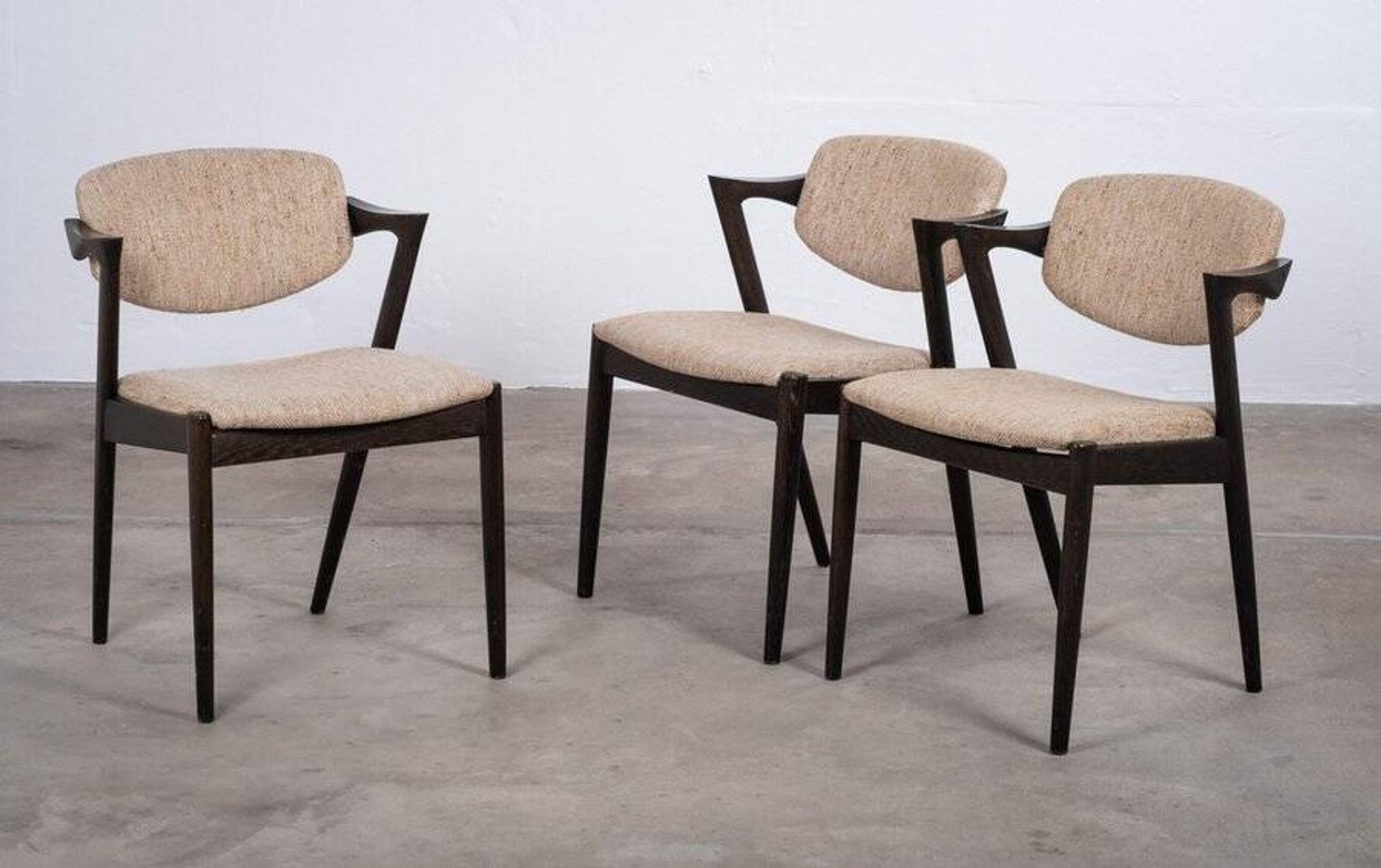 Dining Chairs attributed to Kai Kristiansen for Schou Andersen, Denmark, 1950s, Set of 3