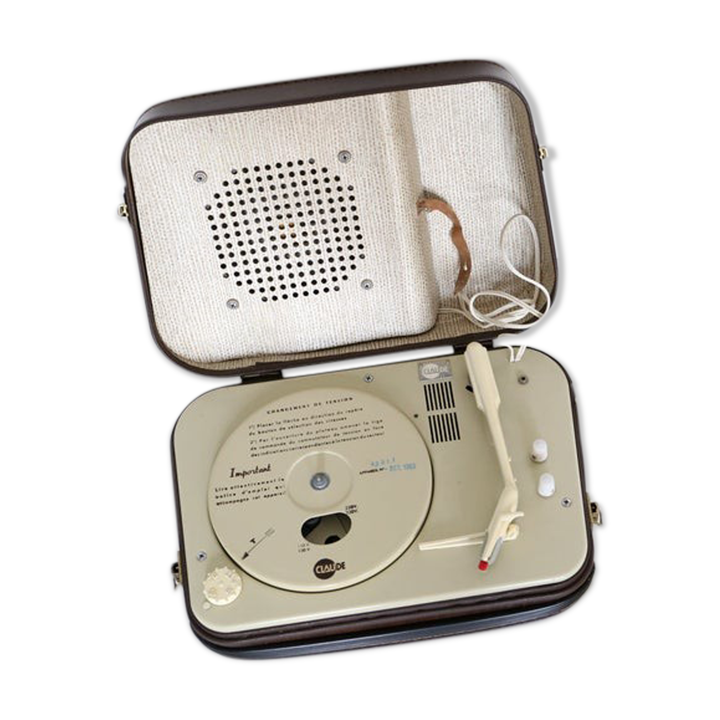 Turntable vintage Claude Paz and Visseaux