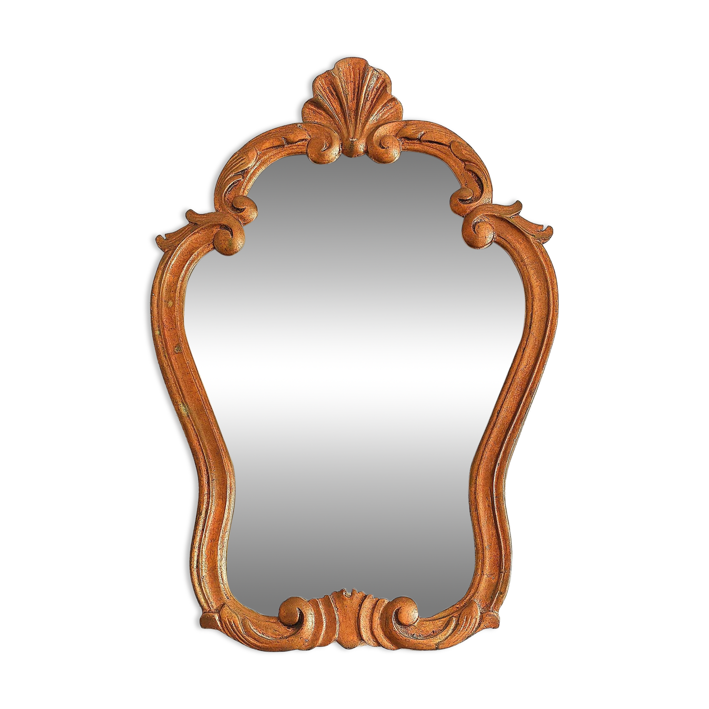 Antique mirror in gilded wood (1)