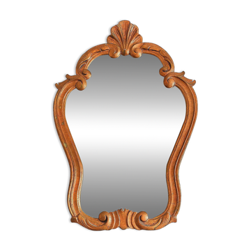 Antique mirror in gilded wood (1)