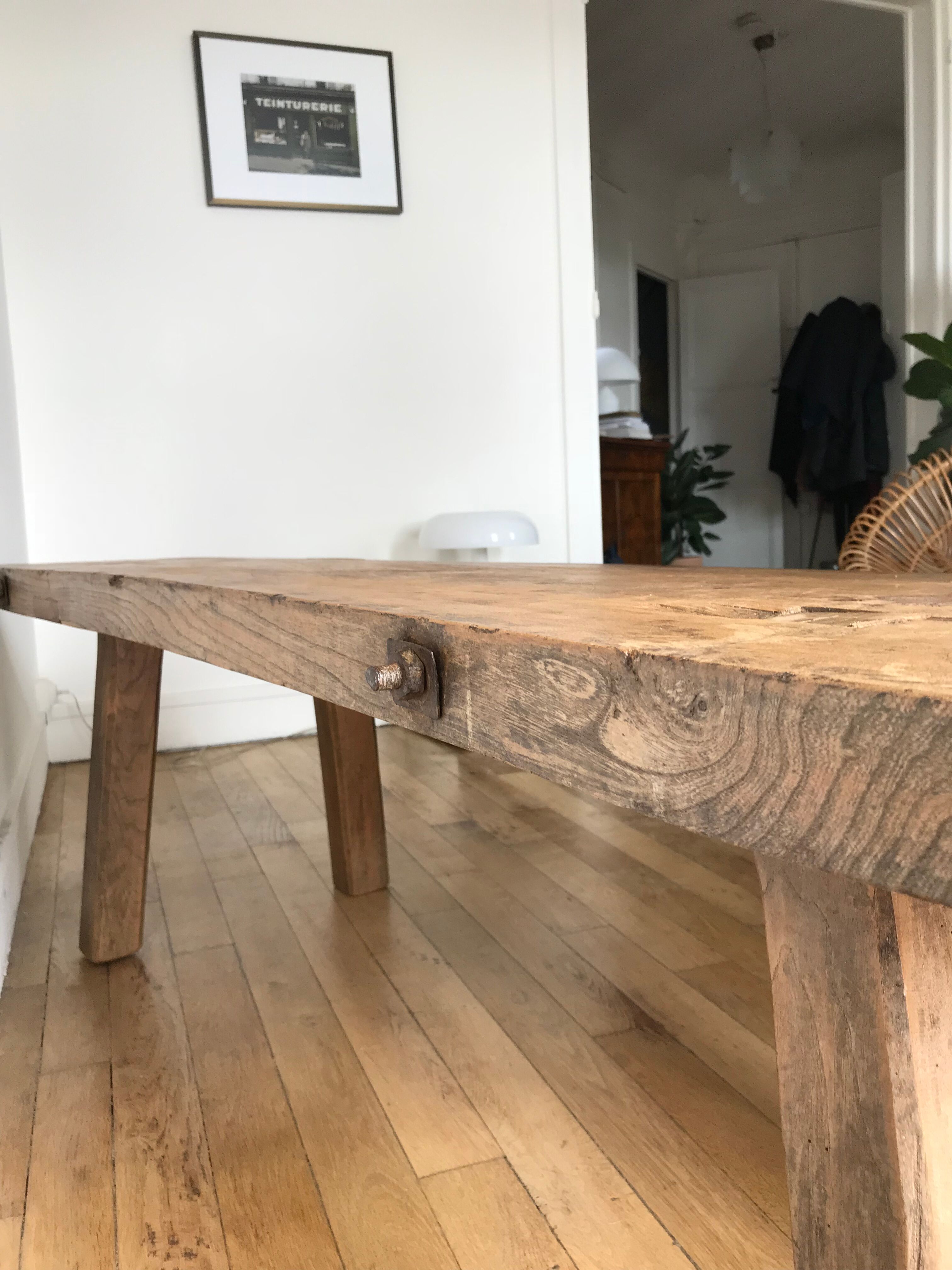 Wooden coffee table