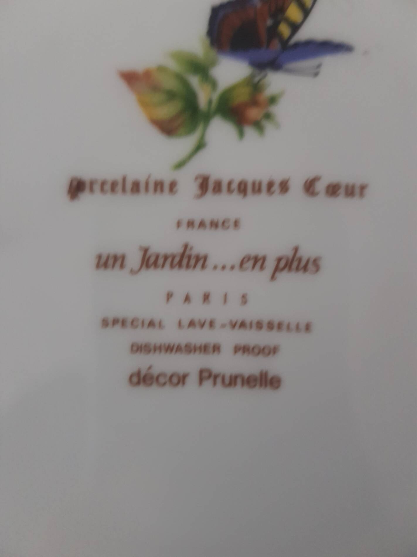 Porcelain ashtray "Jacques Coeur"