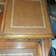 19th-century oak and leather desk