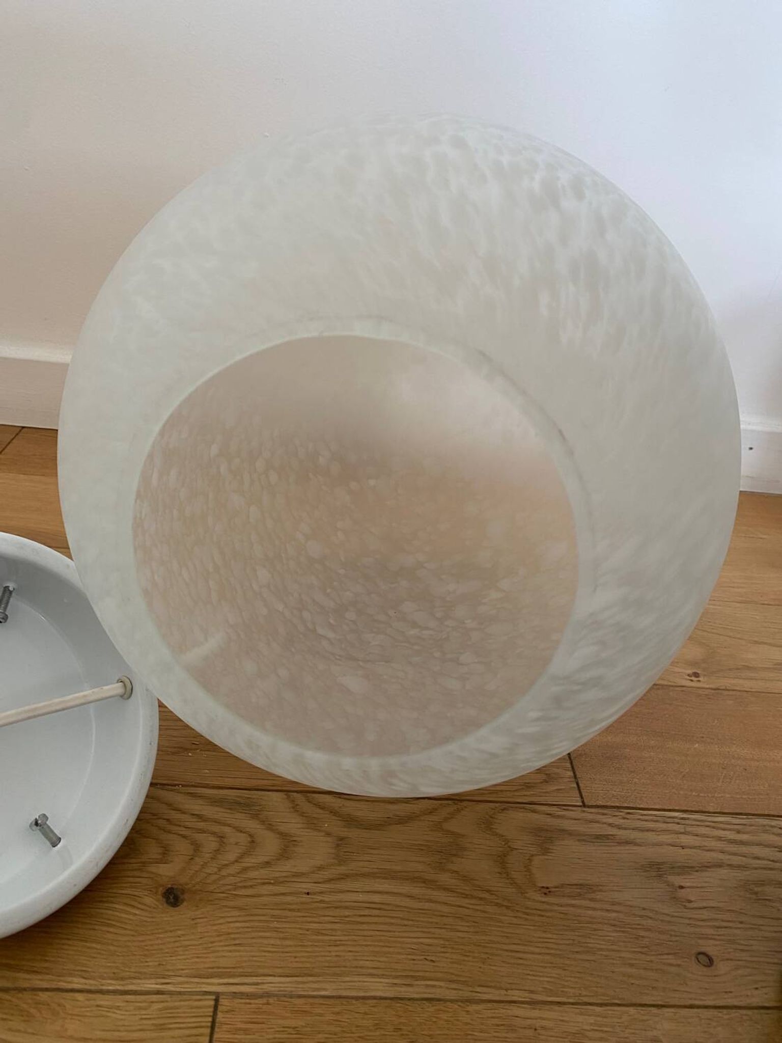Lampe opaline oeuf era Ben Swildens