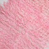 Tapis runeur rose vintage 98x314cm