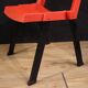 Paire de chaises rouges City par Lucci & Orlandini pour Lamm
