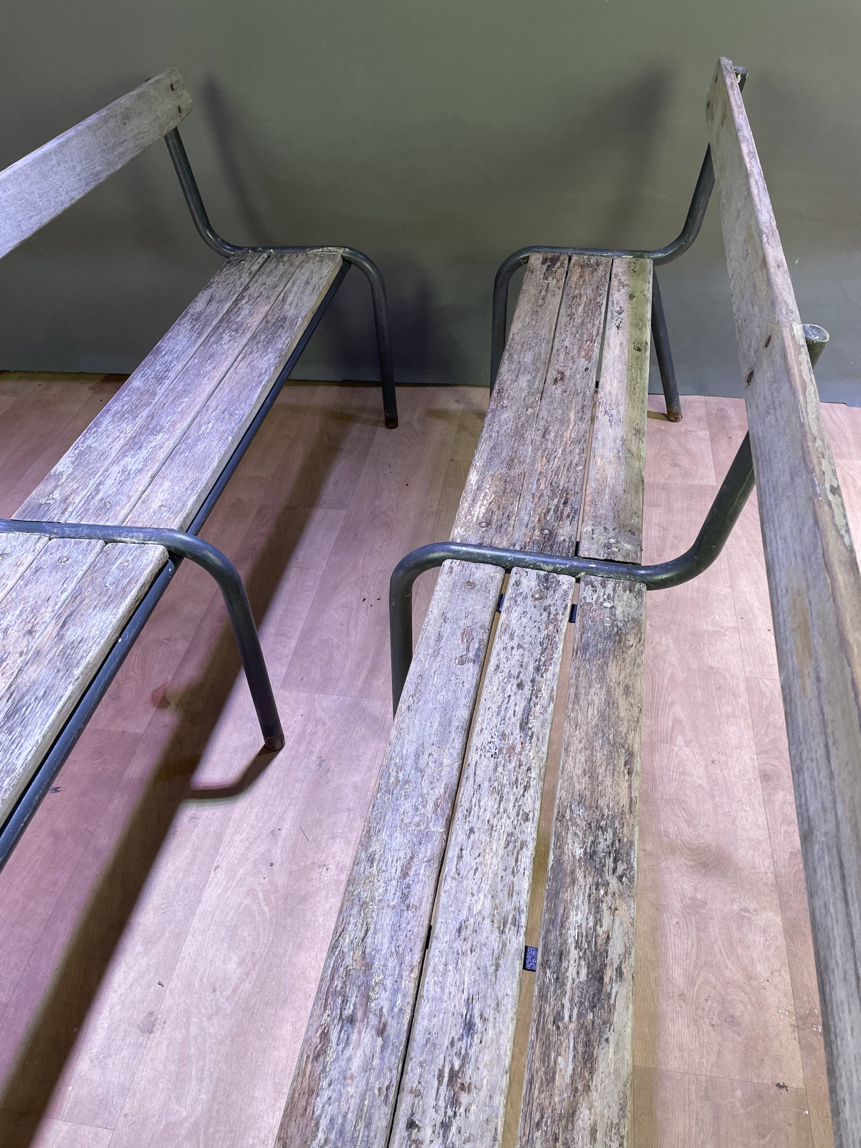 Pair of farm benches