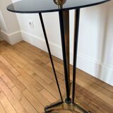 Art Deco lamp in brass and black glass 260496