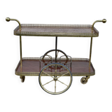 Table desserte à roulettes bar vintage 1950
