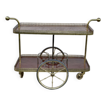 Table desserte à roulettes bar vintage 1950