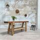 Solid wood workbench