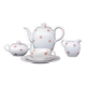 Vintage Volkstedt Germany Porcelain Tea & Caffee Set with Creamer and Sugar