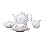 Vintage Volkstedt Germany Porcelain Tea & Caffee Set with Creamer and Sugar