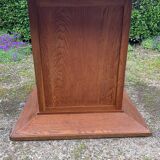 Art Deco dining table in wood and red Formica