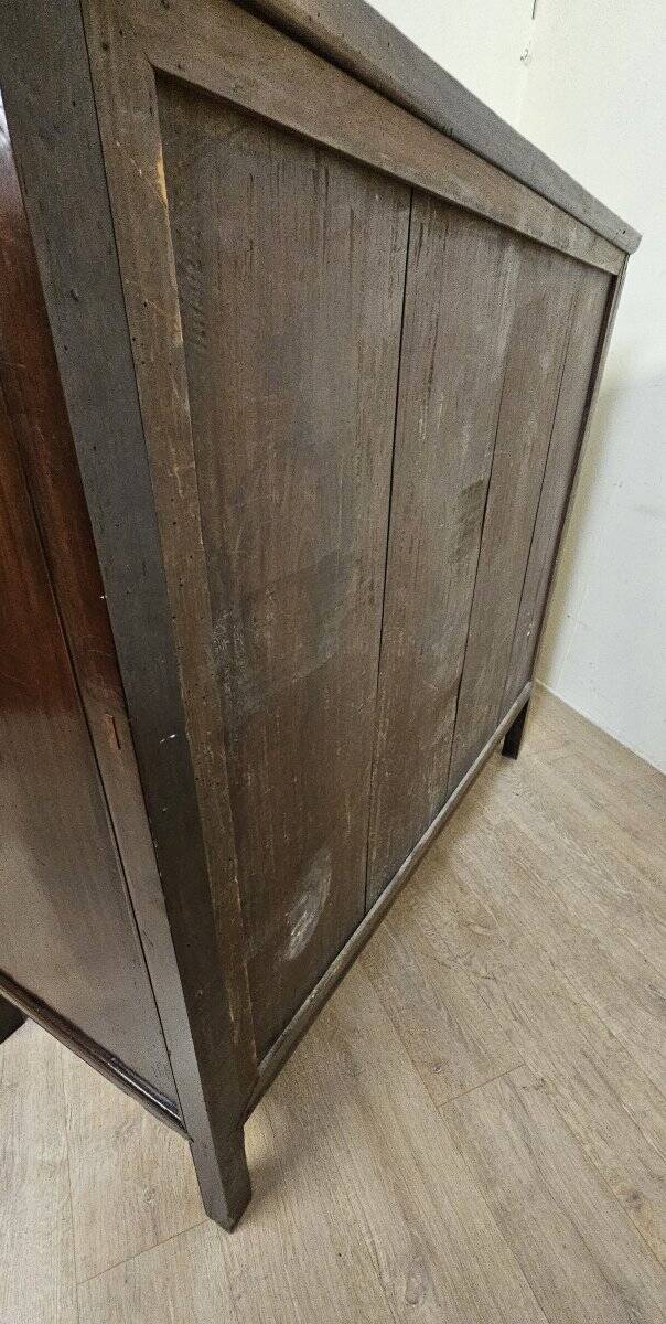 Asia 19th century: antique cabinet carved in mahogany (Chinese or Indochinese art)