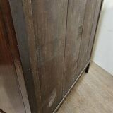 Asia 19th century: antique cabinet carved in mahogany (Chinese or Indochinese art)