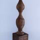 XL turned solid wood lamp base H.45.5 cm