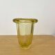 Vase Art Déco en verre épais à bord renversé, années 1930 à 1950