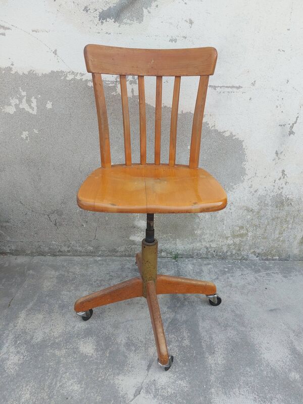 Chaise de bureau atelier stoll giroflex suisse 1960