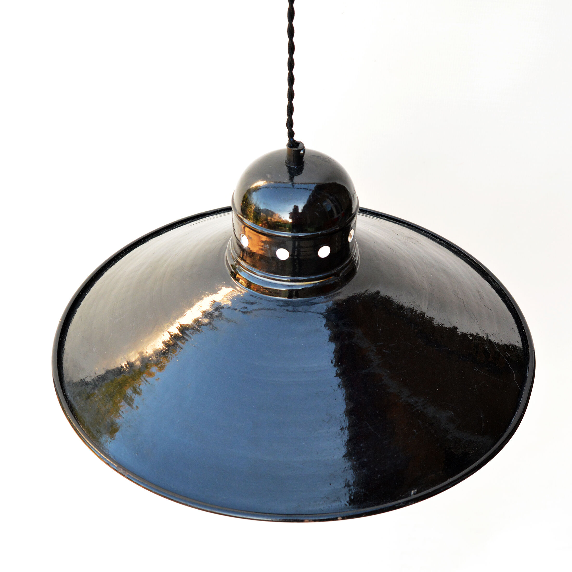Industrial pendant lamp, Storch Leuchten, Germany, 1960s