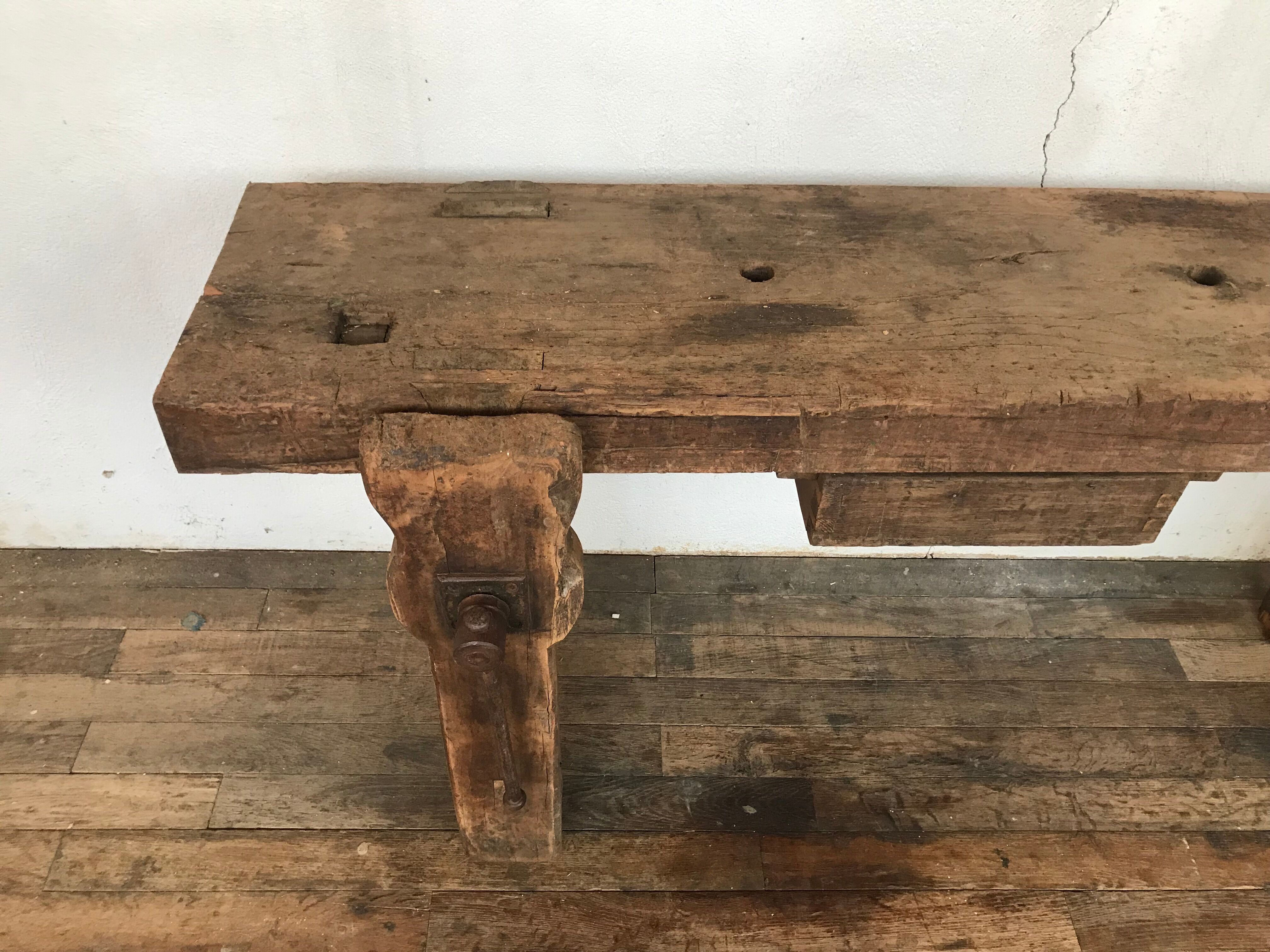 Former established raw wood vintage loft industrial original patina