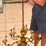 Bronze chandelier with 12 candles