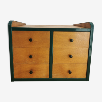 Haberdashery furniture 6 vintage drawers