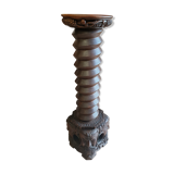 Vis de pressoir sculptée en chêne