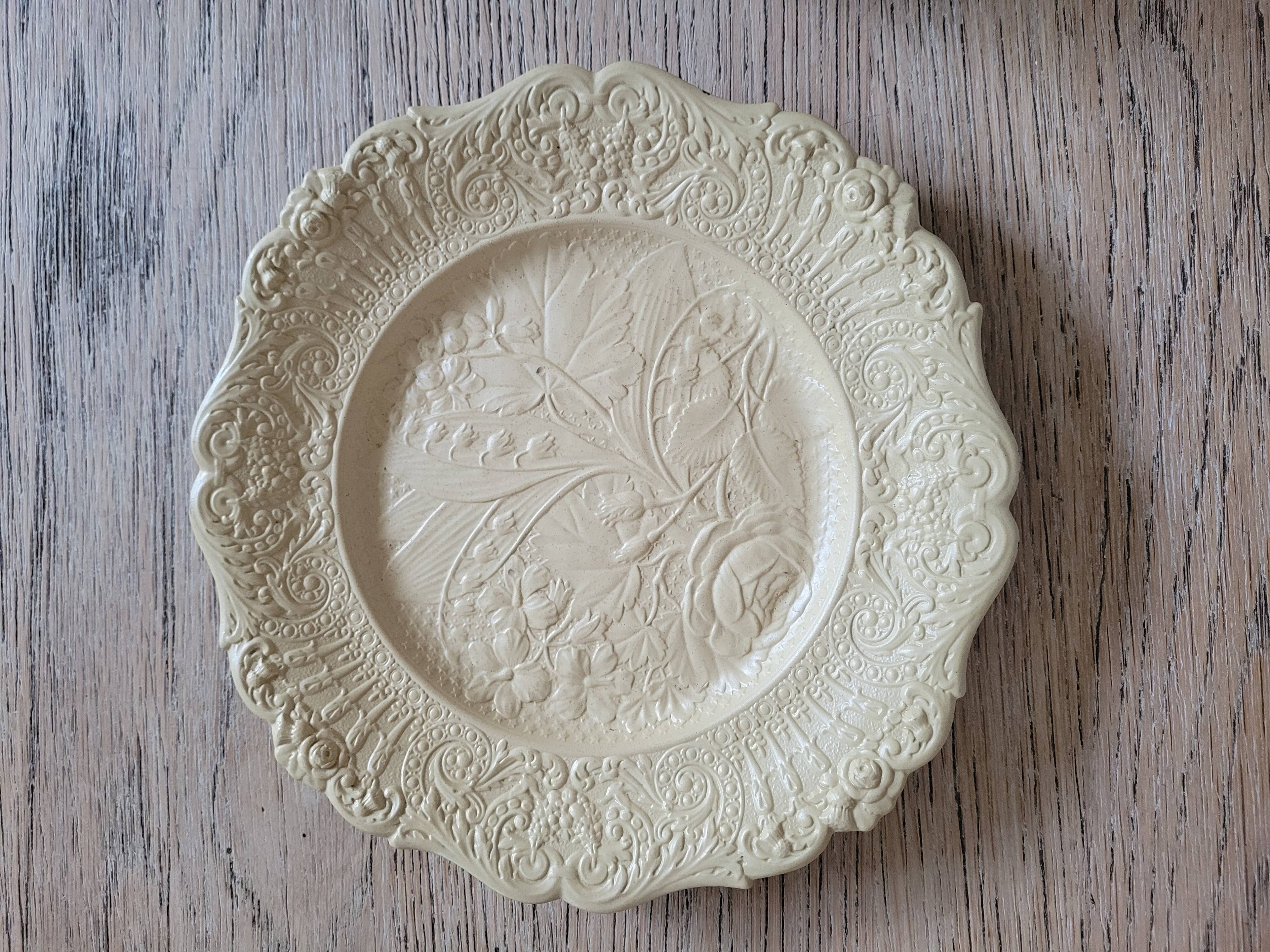 English plate "antique ridgway lilly of the valley rose floral plate"