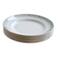 6 vintage plates from Terre de Ter Saint Amandinoise, Saint Amand model 4500.